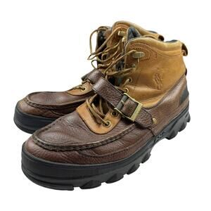 Polo Ralph Lauren Heworth Boots Size 12D Brown Leather
